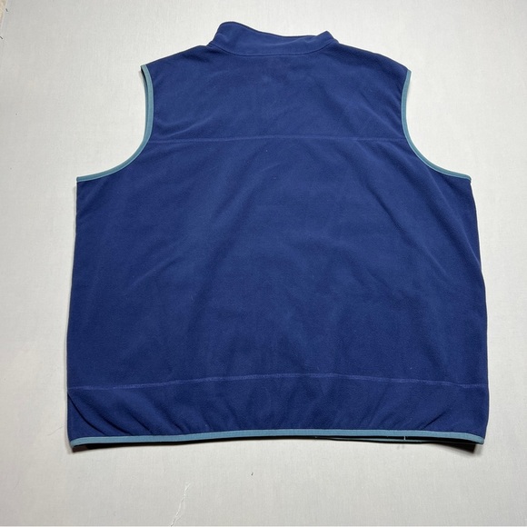 L.L. Bean Blue Fleece Vest with High Collar Men’s Size XXXL - Picture 10 of 12